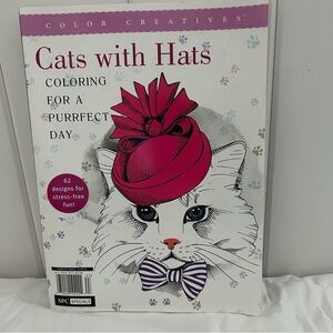 Cats with Hats Coloring Book color creative adult coloring fun and cute kitties